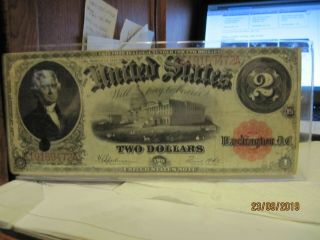 1917 Series Large Size Two Dollar Note Red Seal