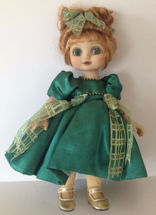 16 " 2000 Marie Osmond " Baby Adora " Green Dress Porcelain Doll 853 C1