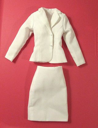 Diana Franklin Formal White Doll Dress Suit Fits: Tonner/marilyn