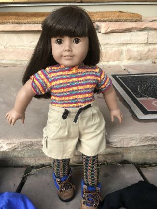 AMERICAN GIRL DOLL SAMANTHA EARLY EDITION WITH CLOTHES AND ACCESSORIES EX COND 2