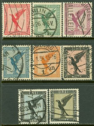 Edw1949sell : Germany 1926 - 27 Sc C27 - 34 Complete Set.  Very Fine, .  Cat $130