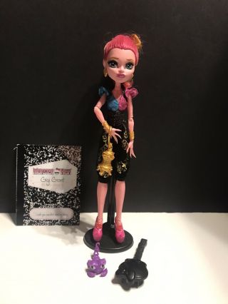 Mattel Monster High Gigi Grant 13 Wishes Girl Doll Complete W/ Diary Accessories