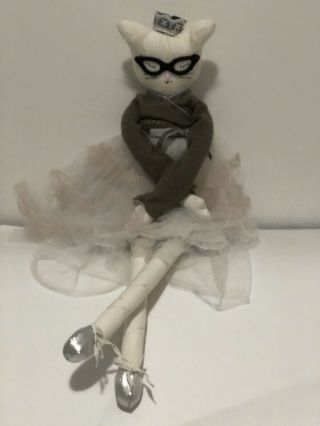 Pottery Barn Kids Designer Series Ballerina Kitty Cat Classy Doll