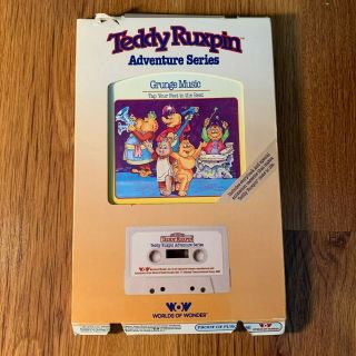 Teddy Ruxpin Adventure Series Grunge Music Cassette & Book