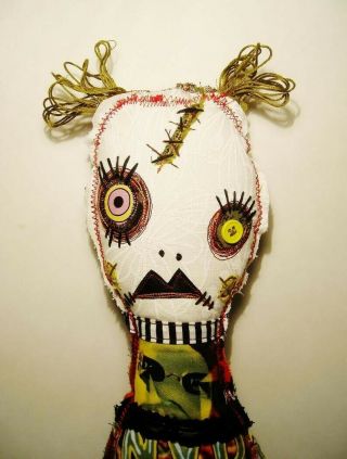 Junker Jane Ooak Handmade Cloth Art Doll Monster Sigrid