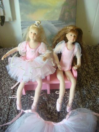 2 Only Hearts Club Ballet Olivia Hope Karina Grace Poseable Outfits Dolls & Seat