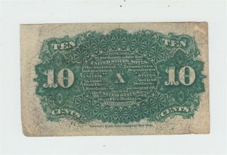 Fr.  1259 Fractional Currency 1863 Fourth Issue 10c Ten Cents note US obsolete 2