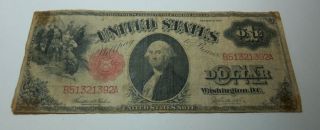 1917 United States Paper Money $1 One Dollar Large Note Red Seal 427