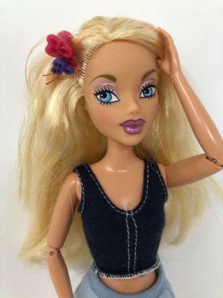 Barbie My Scene Kennedy Doll Blonde Hair Blue Eyes Articulated Jointed