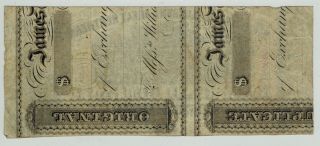 1861 ORLEANS,  JACKSON & GREAT NORTHERN RAILROAD COMPANY $3 Obsolete Currency 2