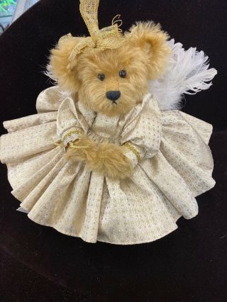 Annette Funicello Bear Goldie The 50th Golden Angel Bear Mohair 12 " Tall