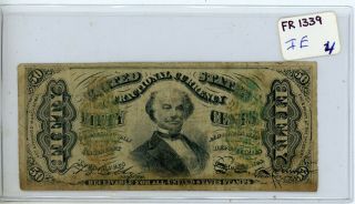 Fifty Cents U.  S.  Fractional Fr 1339 4