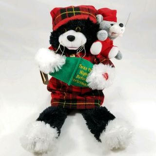 Chantilly Lane Duets Musical Cat Twas The Night Before Christmas Plush