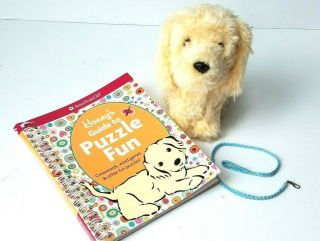 American Girl Doll Pet Dog Honey The Golden Retriver With Collar & Book Retired