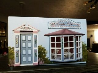 Dollhouse Miniature Artisan Hand Painted Roombox Half Scale 1:24