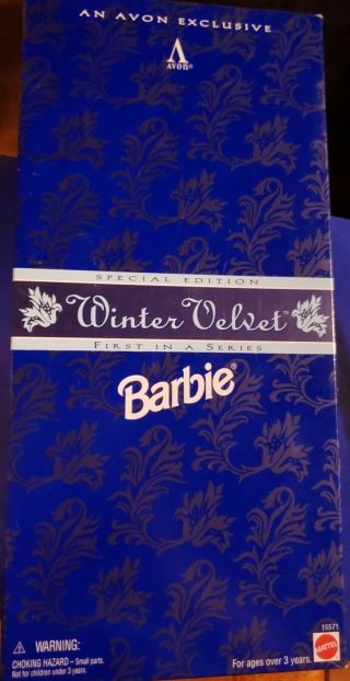 Avon Collectors Edition Winter Velvet Barbie