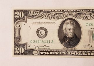 West Point Coins 1950 $20 Federal Reserve Note GEM - BU ' C ' Philadelphia 3