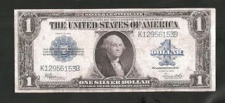 Sharp Silver Certificate Horseblanket 1923 $1 Note.  No Pinholes No Tears