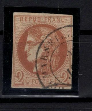 P123995/ France – Bordeaux Issue – Y&t 40b – Certificate 330 E