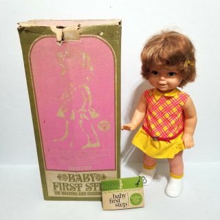 Vintage 1964 Mattel Baby First Step Doll Paperwork