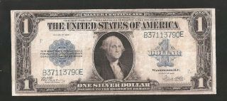 Woods/white Silver Certificate 1923 $1 Large Note No Pinholes,  No Tears