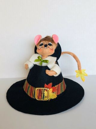 Annalee 2010 Mouse in Pilgrim Hat Thanksgiving 6 
