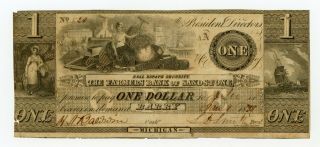 1838 $1 The Farmers Bank Of Sandstone - Barry,  Michigan Note