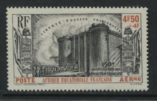 French Equatorial Africa 1939 4f50,  4 Fr Airmail Semi - Postal Unmounted Nh