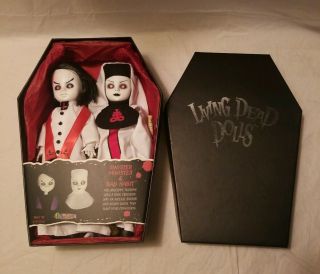 Living Dead Dolls Sinister Minister & Bad Habit Spencer Rare White Nun