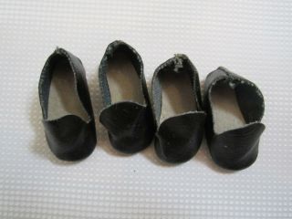 Uneeda Tiny Teen Bob HTF Black Shoes - - 5 Pairs - - Good to VG 3
