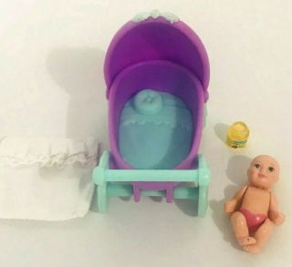 Barbie Midge Happy Family Replacement Baby Girl Newborn Doll Stroller 2002