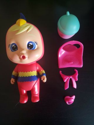 Cry Babies Magic Tears Mini Dolls Lori Parrot Pre - Owned With Accessories