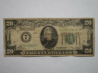 - 1928 - Twenty Dollar Gold Certificate - Bank Of Chicago -
