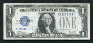 Fr.  1602 1928 - B $1 One Dollar “funnyback” Silver Certificate Extremely Fine