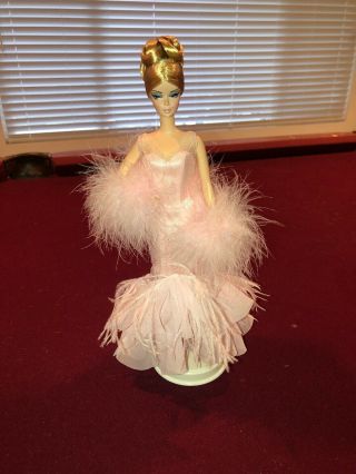 Ooak Silkstone Barbie Stolen Magic W/ Stand Displayed In A Glass Case Only