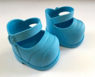 Cabbage Patch Kids Doll Shoes Blue Strap Mary Jane Shoes Cpk Plastic