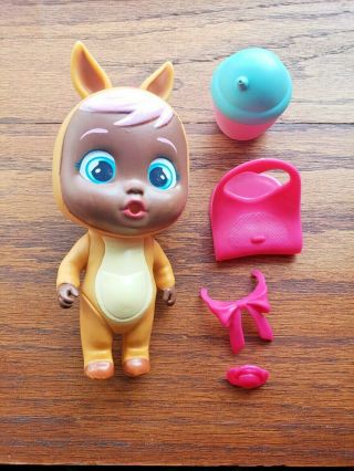 Cry Babies Magic Tears Mini Dolls Kanga Kangaroo Pre - Owned With Accessories