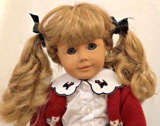 Blond Blue Eyes 18 " Pleasant Co American Girl Doll In Outfit & Shoes