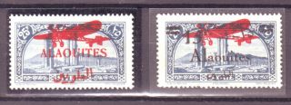 Alaouites,  Syria,  Syrie,  Syrien,  Avion Two Stamp,  (start At) Mnh