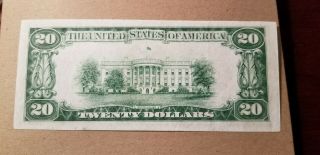$20 1928 B Chicago Federal Reserve Note Choice About Uncirculated 3