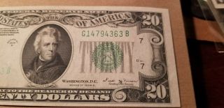 $20 1934 B Chicago Federal Reserve Note Choice Uncirculated 2