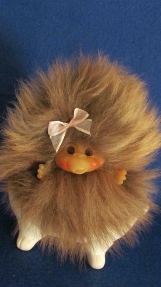 1989 3.  5 " Dam E.  F.  S Norfin Ark Koko Monkey Troll Doll Animal Toy Ooak Furry Body
