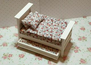 Dolls House Emporium Single Bed And Pull Out Guest Bed.  12th Scale Miniature