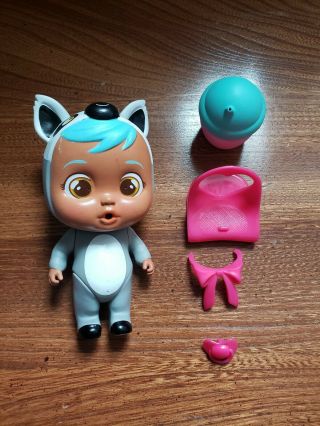 Cry Babies Magic Tears Mini Dolls Lemu Lemur Pre - Owned With Accessories