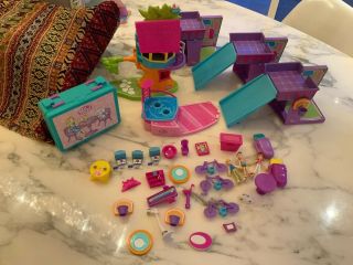 Magnetic Mini Polly Pocket,  Tree House,  Clubhouse,  Pool Etc.