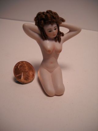 Bathing Beauty/artist Model Artisan - Made Miniature 2 1/8 " Porcelain 1979 Perfect