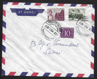 Netherlands Guinea Covers 1957 Airmailcover Teminaboean To Seroei