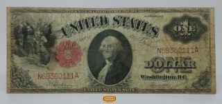 Fr.  39 1917 Large Size Legal Tender Dollar $1,  Tears - 17205