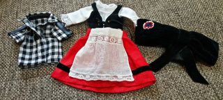 Outfit For 10 " To 12 " Doll,  Bleuette Or Similar Type Doll Size
