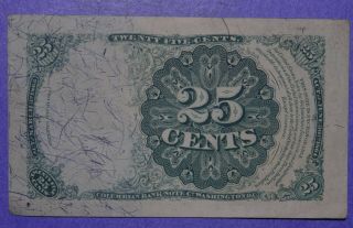 25 Cent Fractional Currency Fifth Issue F - 1308 Borderline CU 2